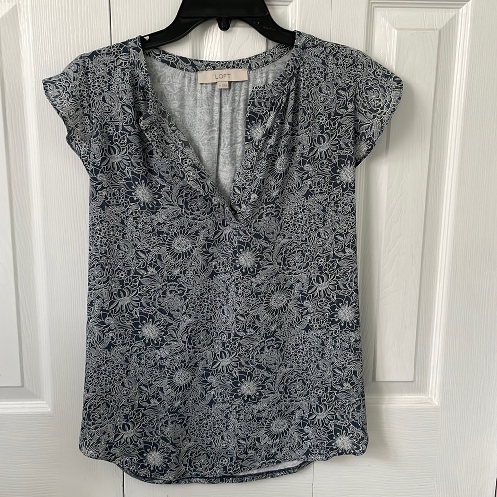 Loft Ruffle Sleeve Blouse